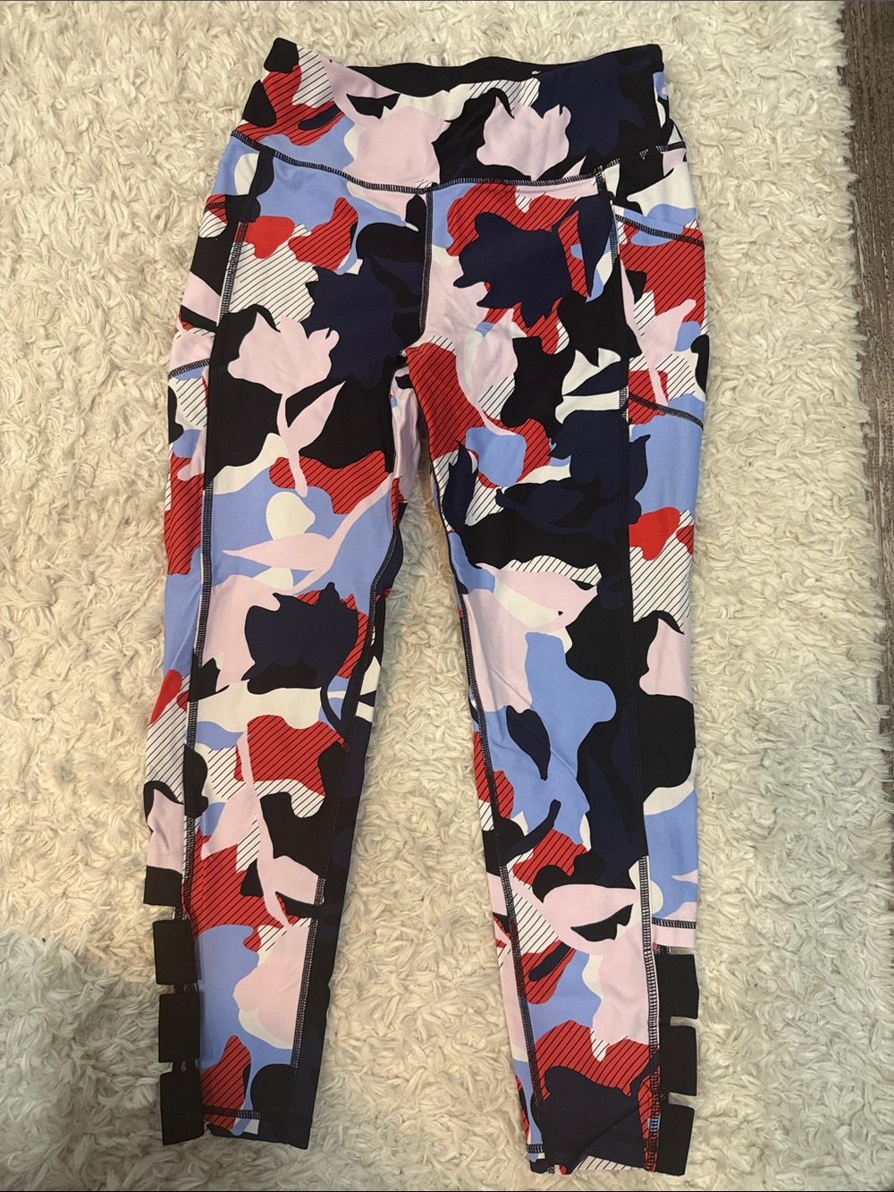 DKNY Multicolor Camo Active Leggings